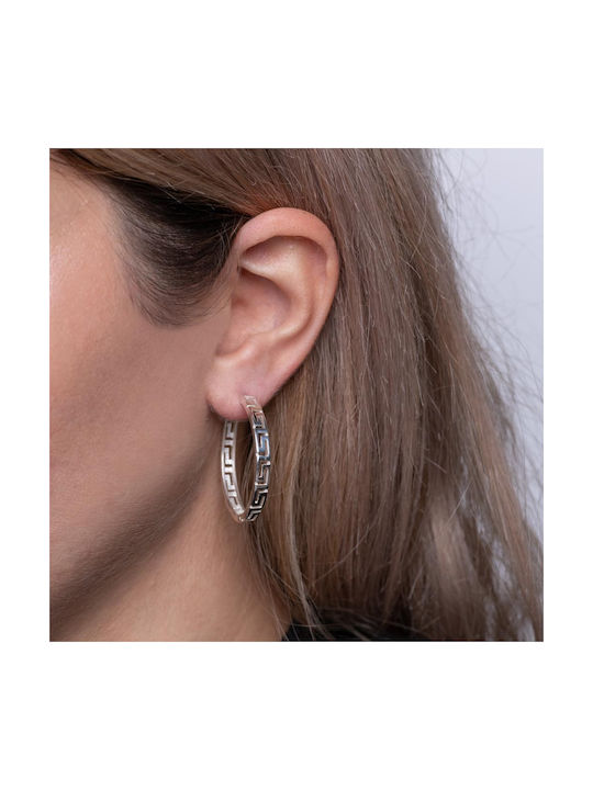 Earrings Hoops made of Silver