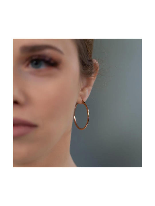 Earrings Hoops made of Steel Gold Plated