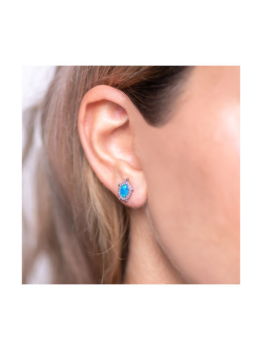 Earrings made of Silver with Stones