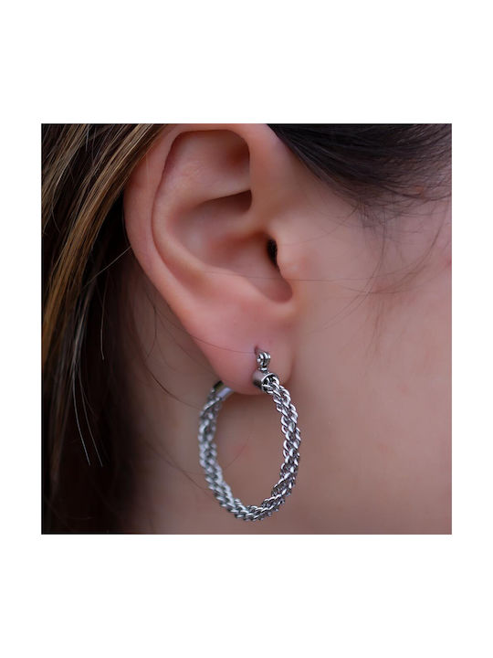 Earrings Hoops made of Steel Gold Plated