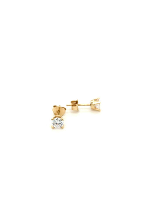 Earrings made of Gold 14K with Stones