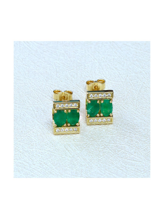 Earrings made of Gold 18K with Diamond