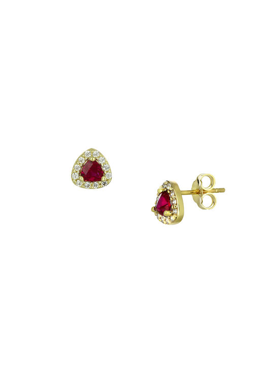 Earrings made of Gold 9K with Stones