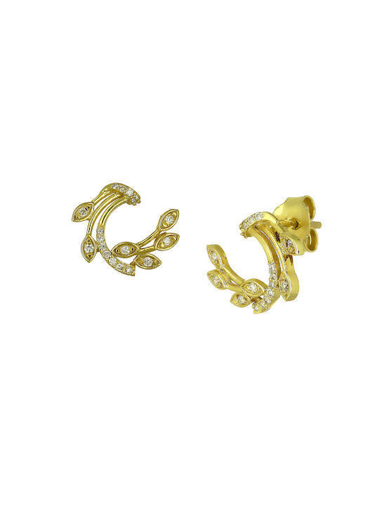 Earrings made of Gold 18K with Diamond