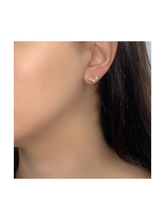 Earrings made of Gold 18K with Diamond