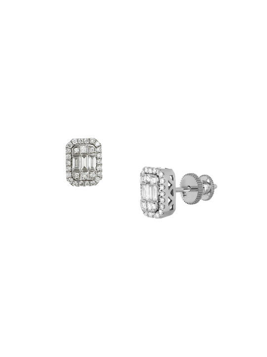 Earrings made of Platinum with Diamond