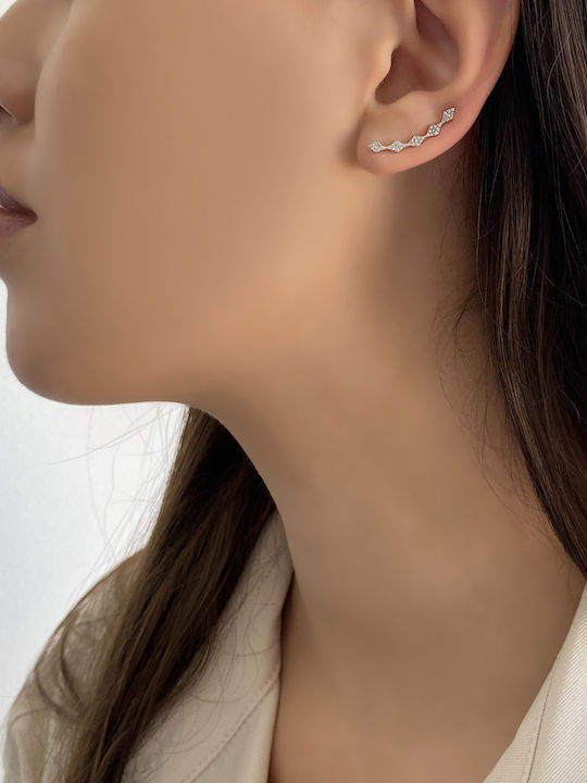 Ohrringe aus Rosa Gold mit Diamant