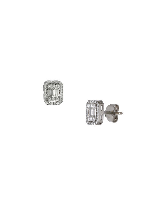 Earrings made of Platinum with Diamond