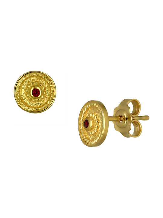 Earrings made of Gold 9K with Stones