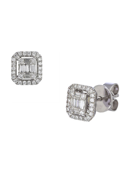 Earrings made of Platinum with Diamond