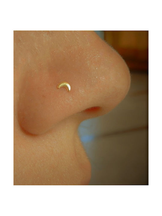 Nose Earring Stud made of Gold 14K