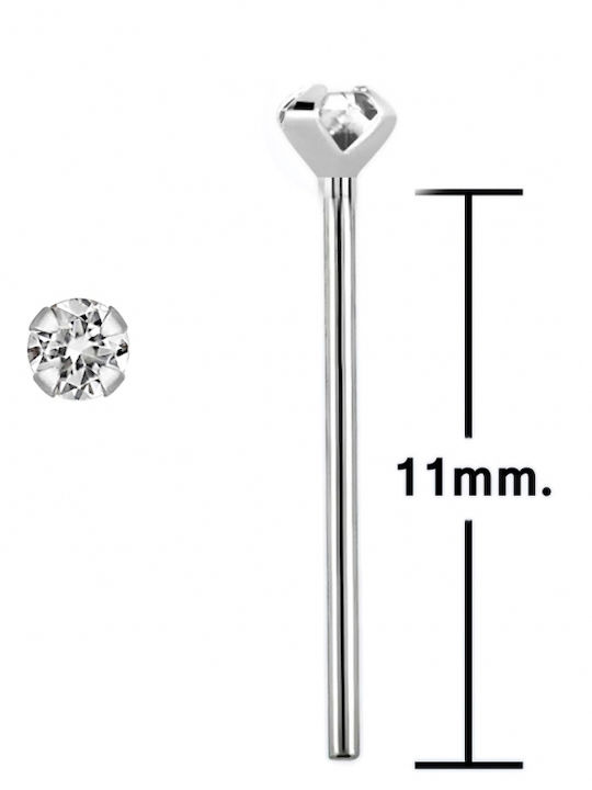Nose Piercing Made of 14K Platinum