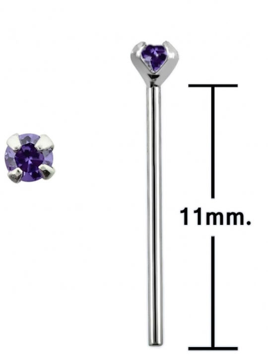 Nasenpiercing aus 14K Platin