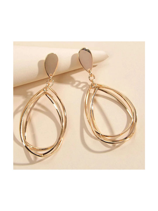 Earrings Hoops made of Steel Gold Plated