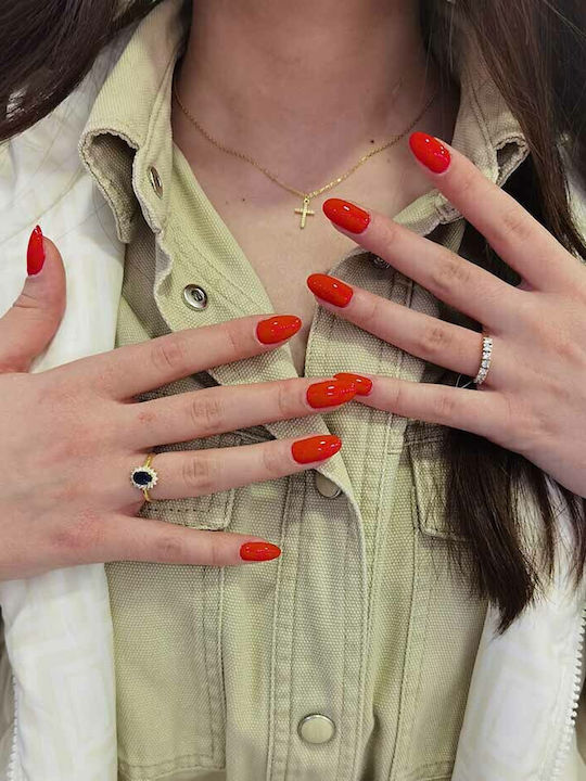 Goldjewels Femeie Inel Semi-eternitate cu Zirconiu din Aur 9K