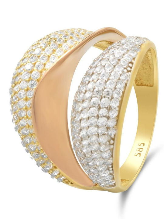 Goldjewels Inele Pentru Femei Aur Alb 14K