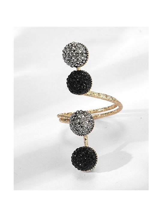 Women's Ring with Stones Gold Plated