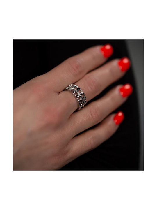 Women's Gold Plated Steel Ring