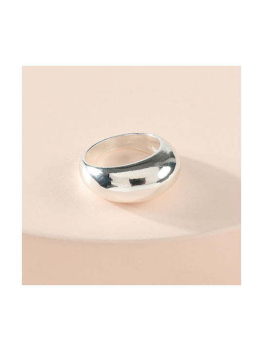 Damen Chevalier Ring Vergoldeter