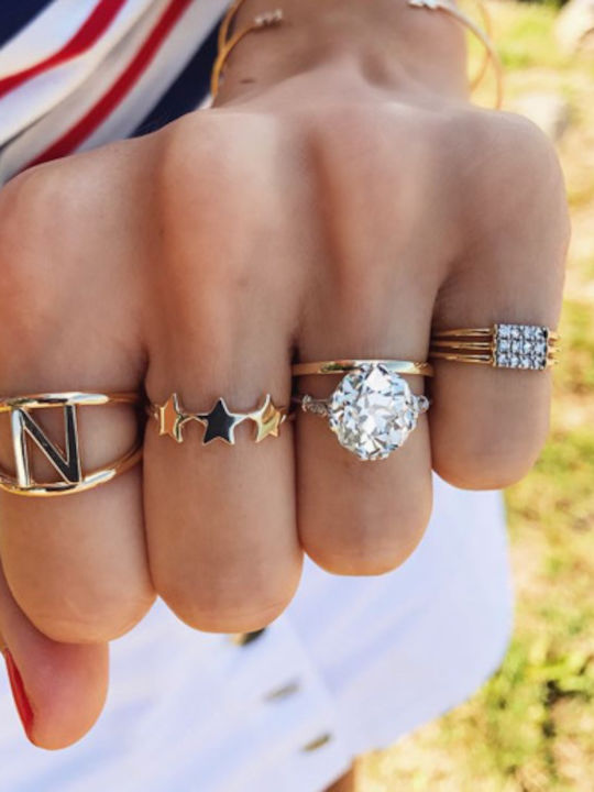 Pearl's Garden Set Damen Ringe Vergoldet