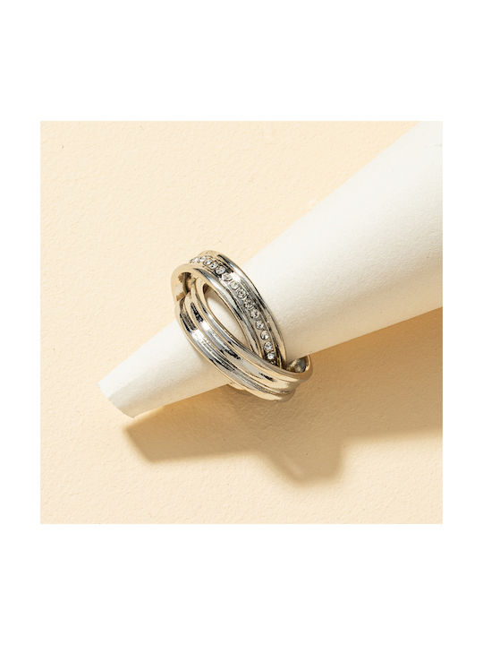 Women's Brass Ring with Stone