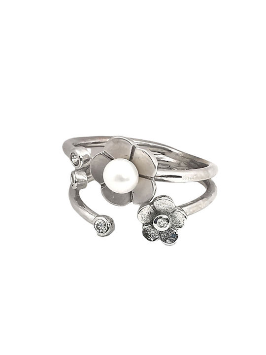 Kosmima1 Damen Ring mit Steinen aus Silber