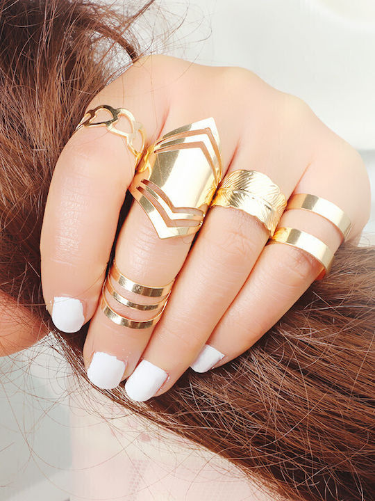 Pearl's Garden Set Damen Ringe Vergoldet