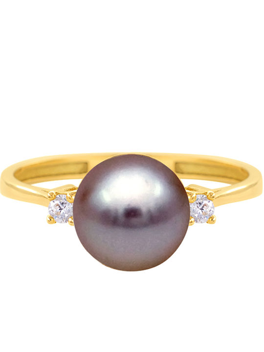 Margaritari Damen Ring mit Zirkonia aus Gold 14K