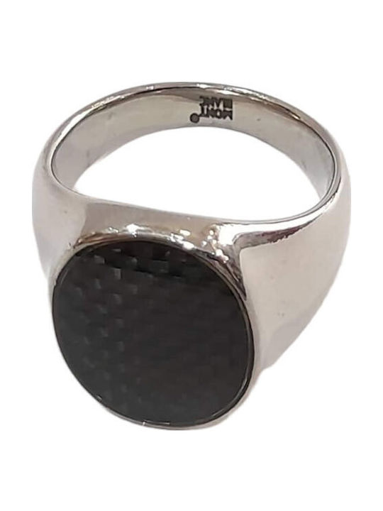 BD Jewelery Bd Jewelery Ανδρικό Δαχτυλίδι από Ατσάλι Επιχρυσωμένο