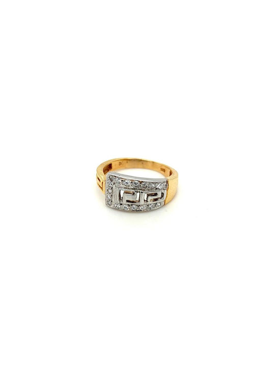 Damen Ring mit Zirkonia aus Weißgold 14K