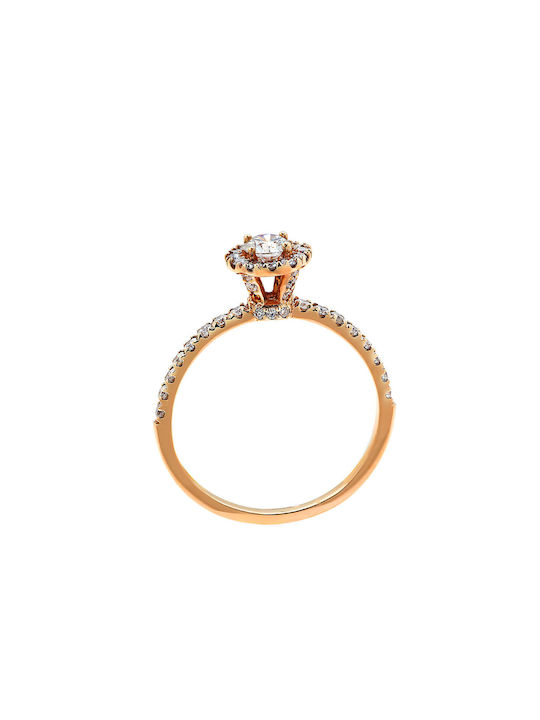 Single Stone from Gold 18K with Diamond