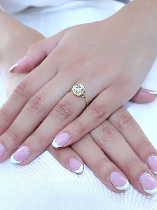 Single Stone from Gold 18K with Diamond