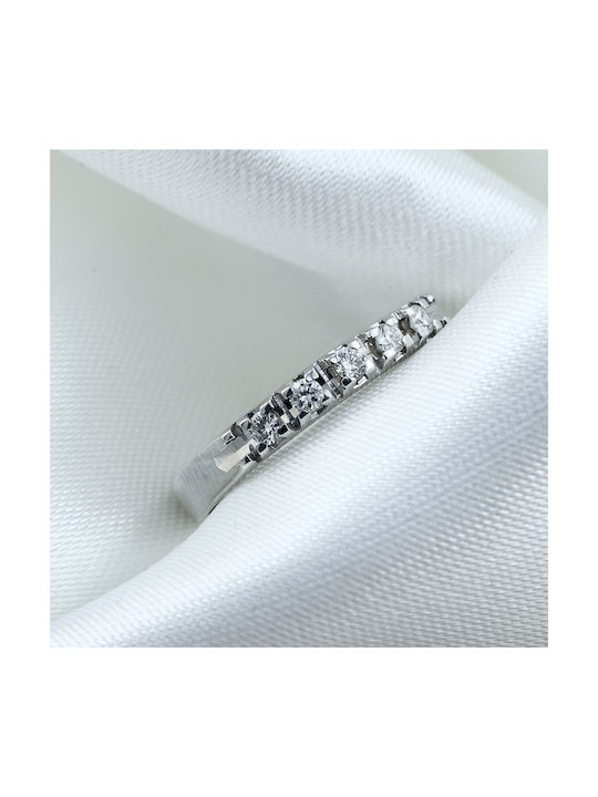 Women's Ring with Diamond from White Gold 18K