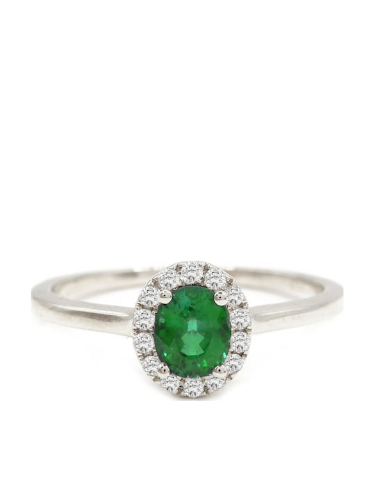 Art d or Damen Ring mit Steinen aus Weißgold 18K