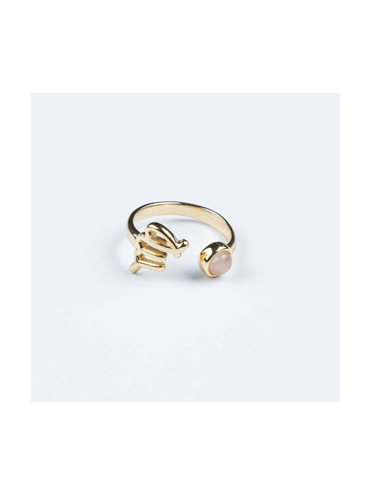 Cuoro Women's Gold Plated Steel Ring