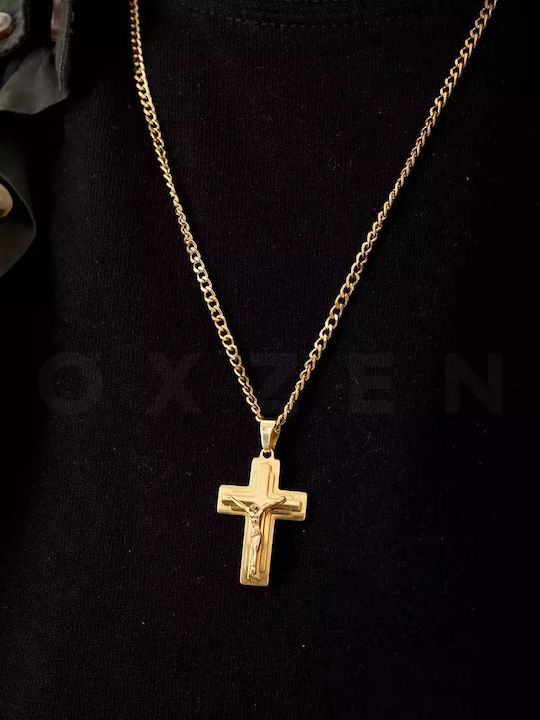 Art Collection Gold Plated Steel Cross