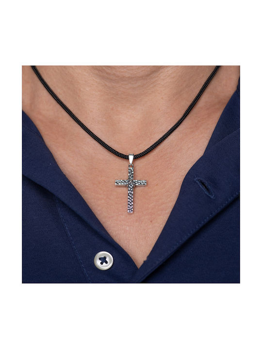 Men's Cross Double Sided from Silver