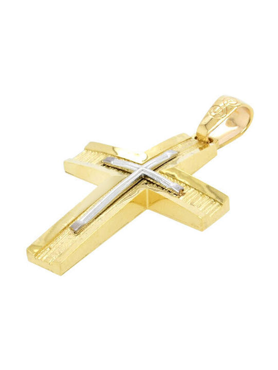 Men's Gold Cross 14K with Chain