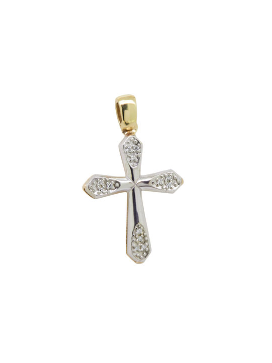 Femeiesc Aur Cruce 14K