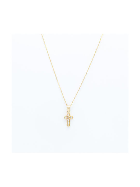 Cross from Rose Silver with Chain