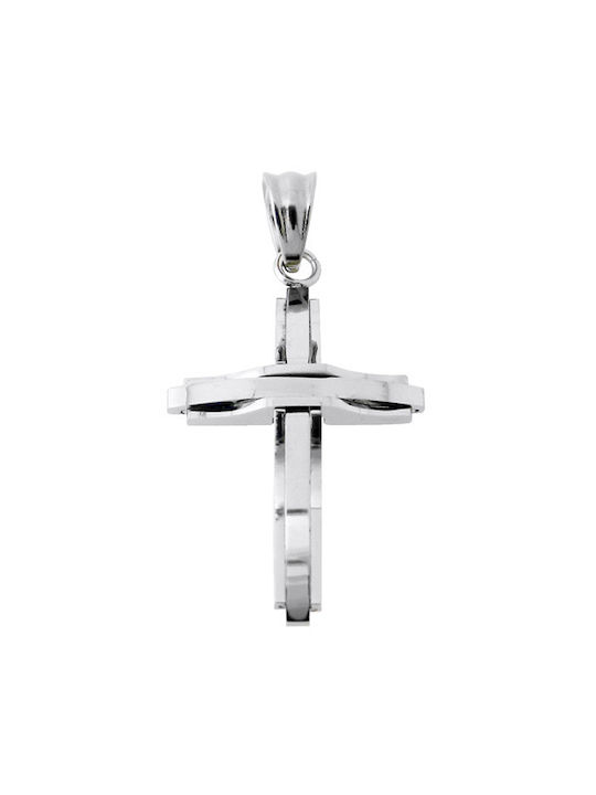 Men's Cross from Steel with Chain