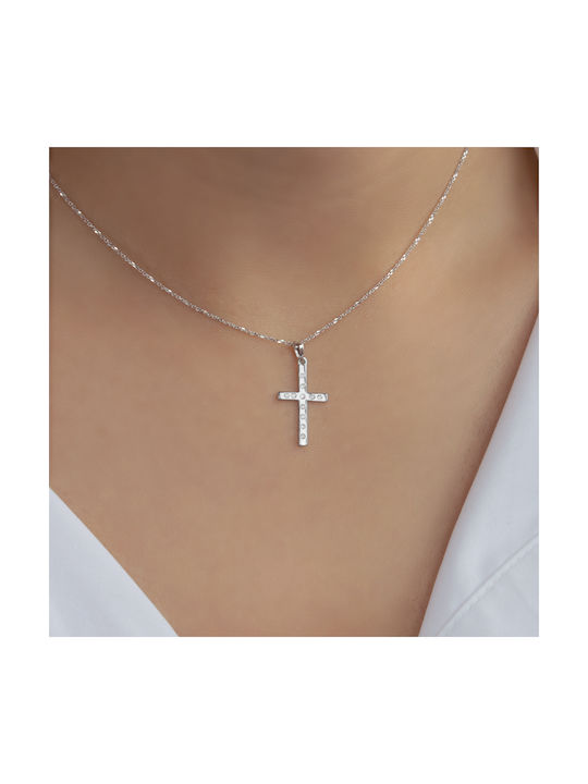 Gold Kreuz 18K mit Kette