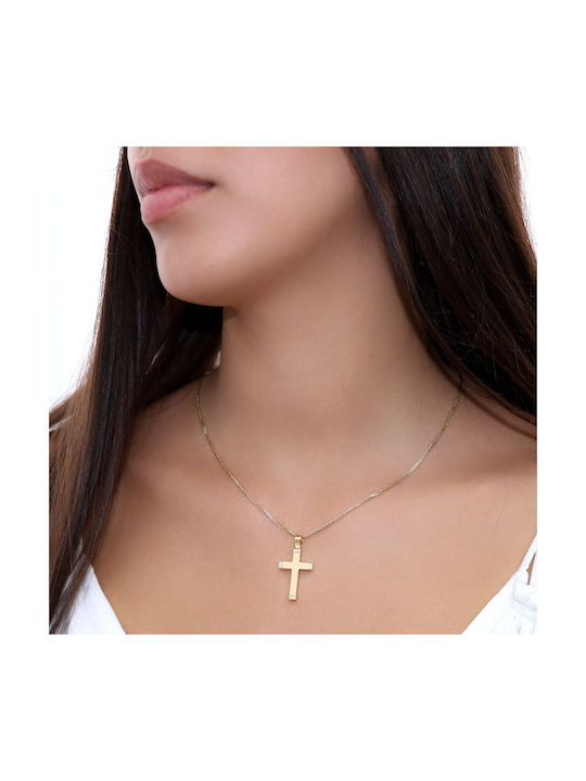 Femeiesc Aur Cruce 14K