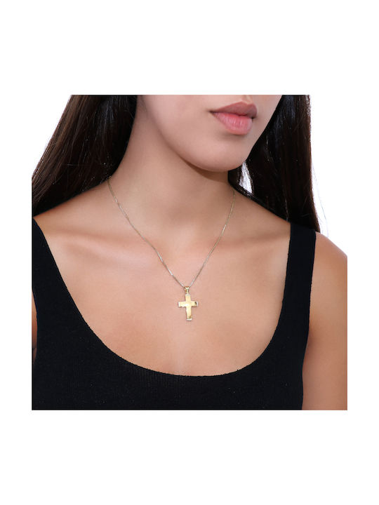 Damen Gold Kreuz 18K