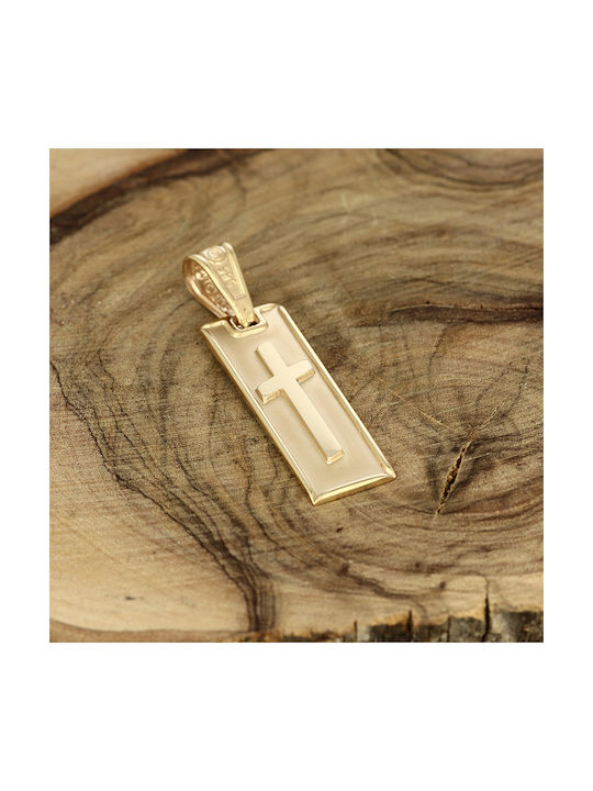 Herren Gold Kreuz 9K