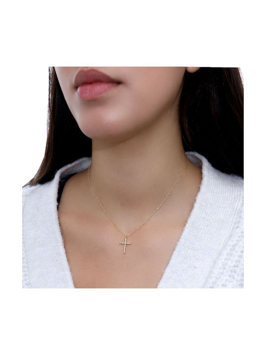 Women's Gold Cross 14K with Chain