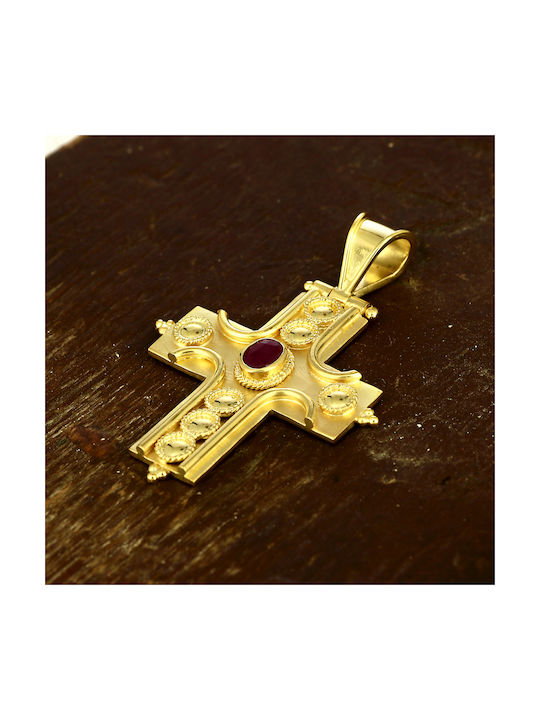 Femeiesc Aur Cruce 18K