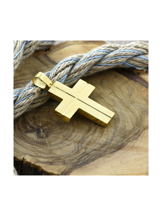 Herren Gold Kreuz 14K