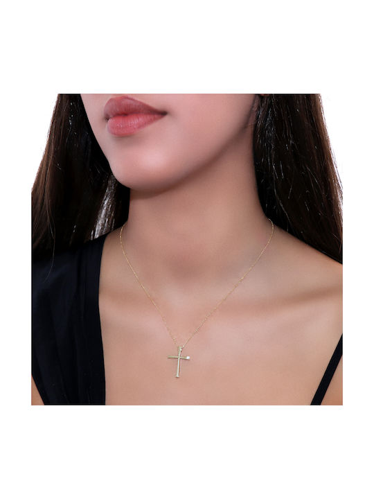 Gold Cross 14K with Chain