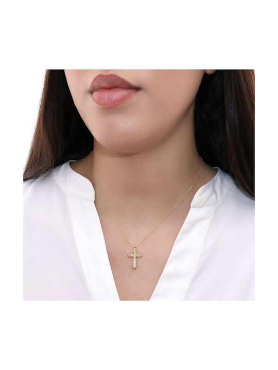 Women's Gold Cross 14K with Chain